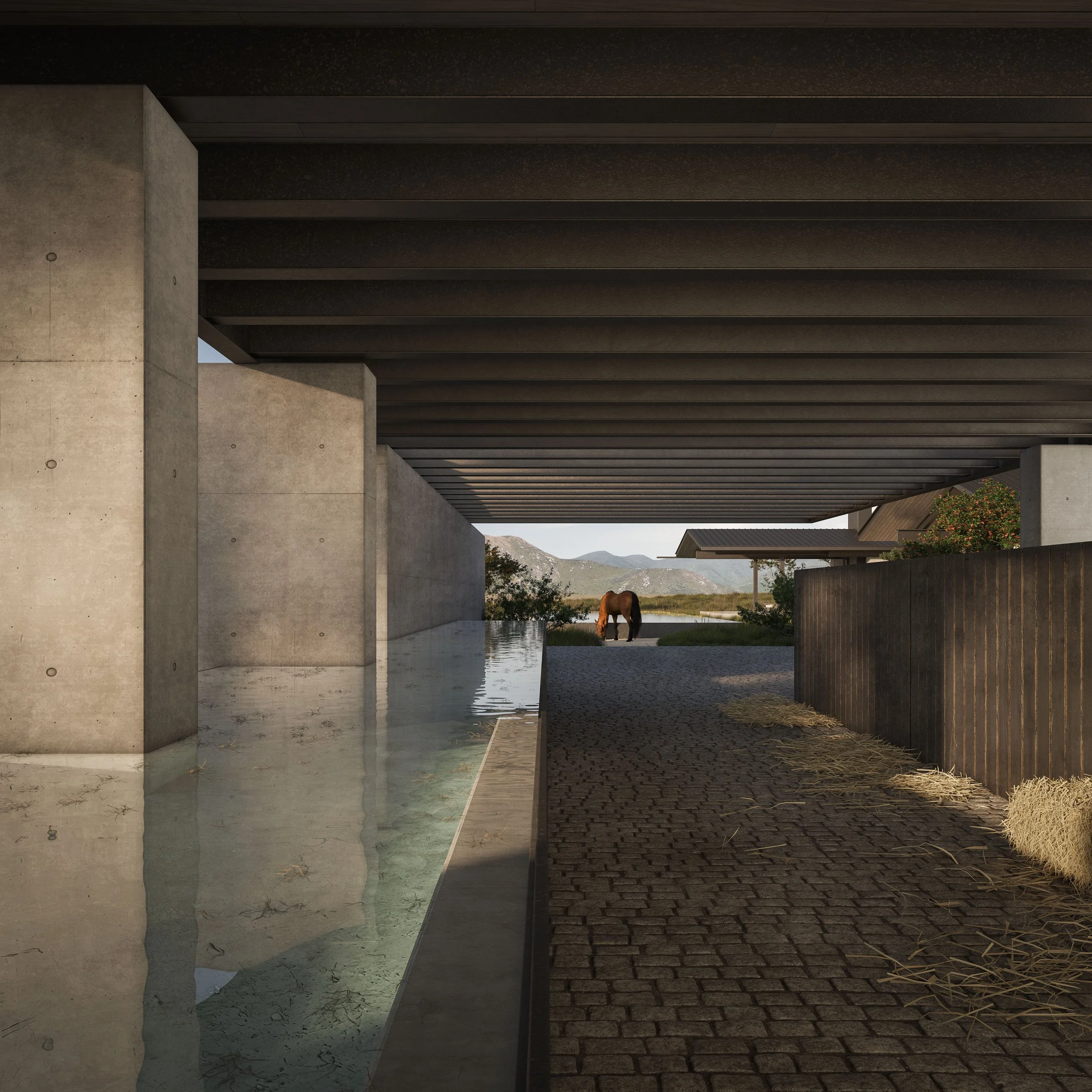 Farm Stable Interior